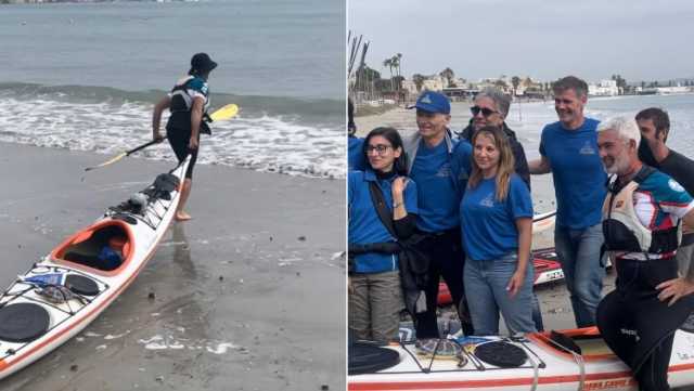 Il giro della Sardegna in kayak: la sfida di Carlo Coni parte da Marina Piccola