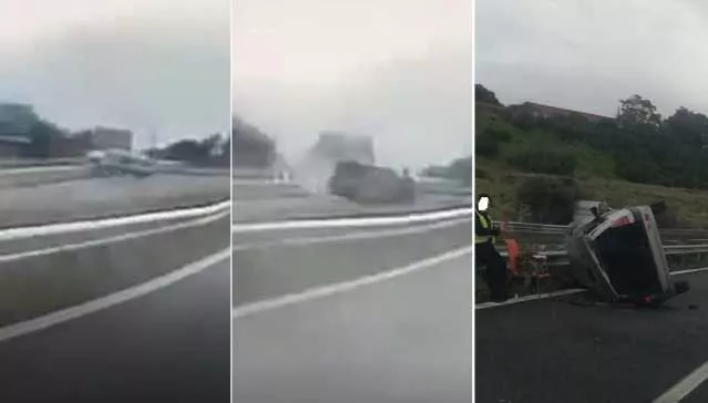 YouTG NET Cagliari Pneumatico Esploso E Auto Ribaltata Il Video