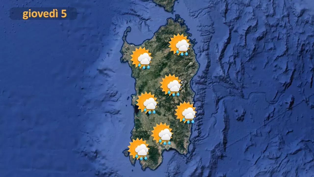 Youtg Net Gioved Di Pioggia In Sardegna Leggero Calo Delle