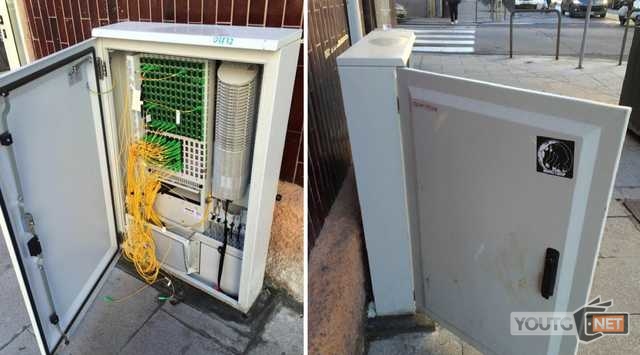 Colonnina Fibra Vandali Via Mameli