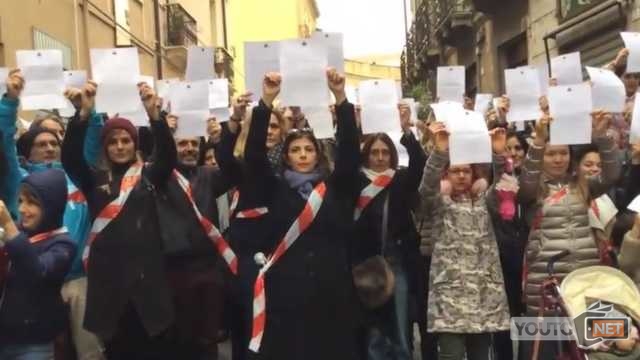 Protesta Via Mazzini Castello