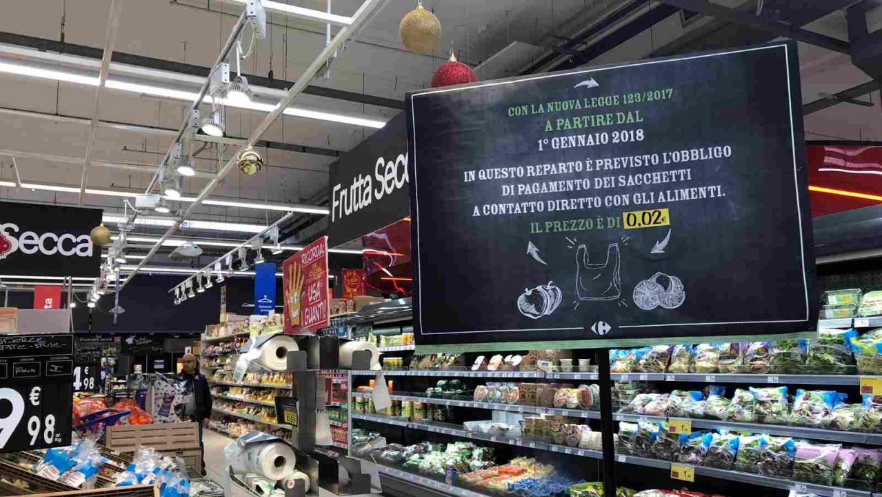 Sacchetti Bio Cartello Legge Copia
