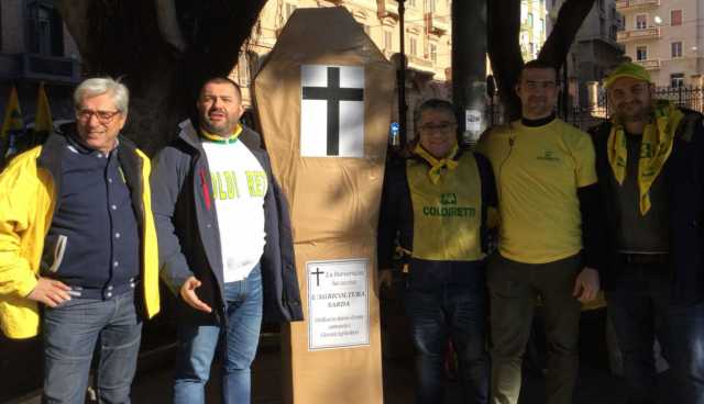 Agricoltori Protesta Coldiretti Cagliari 21 Febbraio 2018