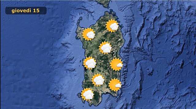 Meteo Giovedì 15 Febbraio 2018