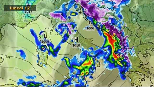 Meteo Lunedì 12 Febbraio