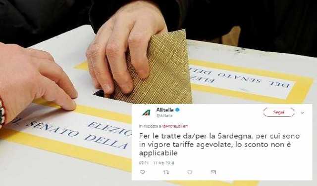 Elezioni Politiche Urna  Con Alitalia