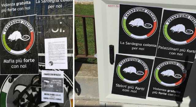 CasaPound Manifesti Antifascisti