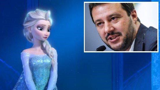 Matteo Salvini Elsa Frozen