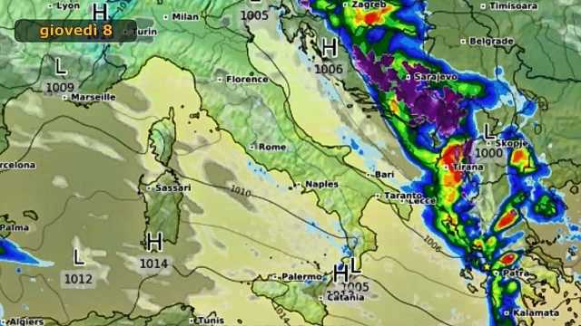Meteo 8 Marzo 2018