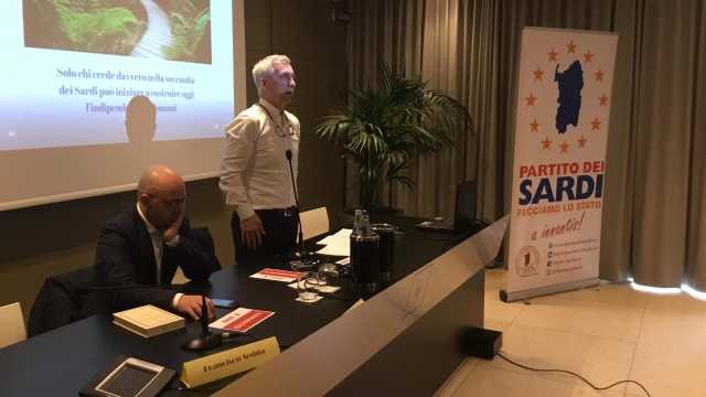 Paolo Maninchedda Franciscu Sedda   Partito Dei Sardi T Hotel Cagliari