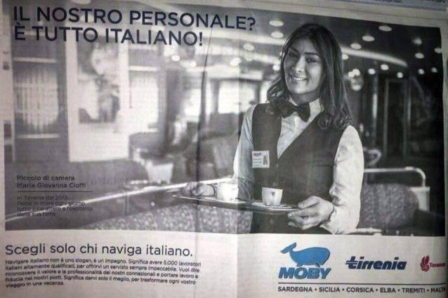 Pubblicità Tirrenia