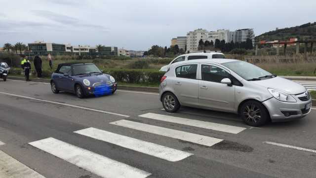 Cagliari Via Peretti Incidente