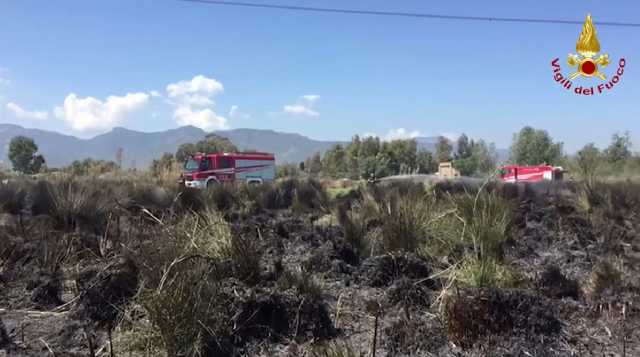 Incendio Macchiareddu Vigili Del Fuoco