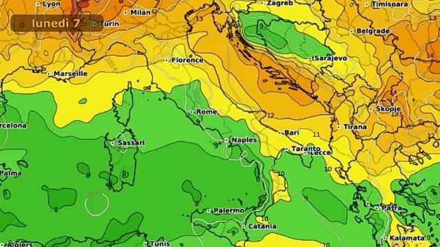 Meteo Lunedì 7 Maggio
