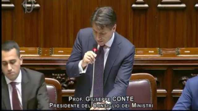 Giuseppe Conte Montecitorio 6.6.18