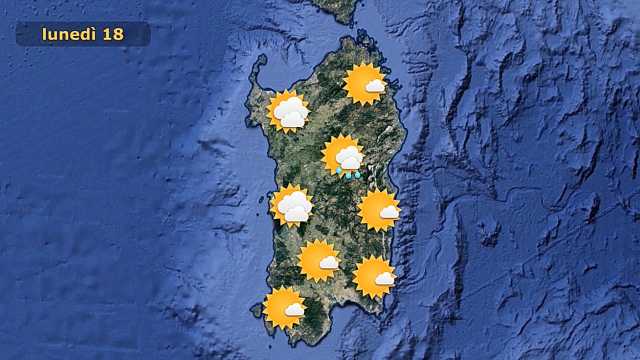 Meteo Lunedì 18 Giugno