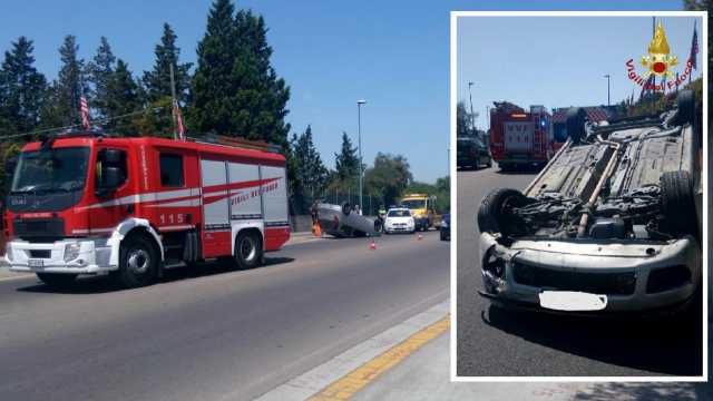 Capitana Auto Ribaltata