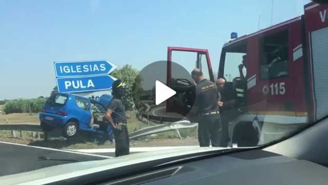 Cinquecento Guarda Rail Incidente 131 Dir