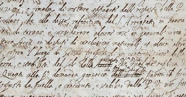 Lettera Galileo Camerota Tagliata