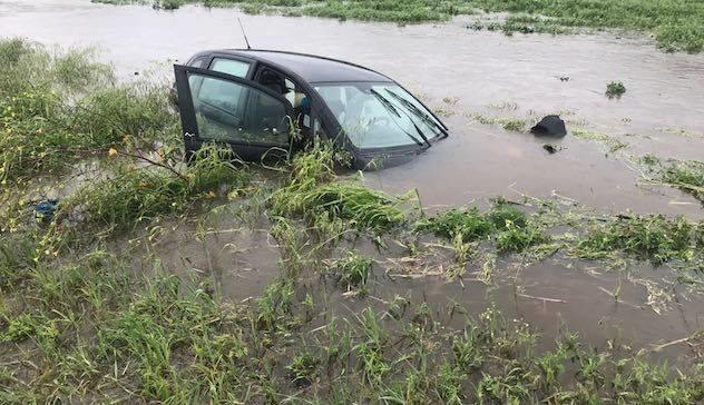 Maltempo Sardegna Auto Sottacqua