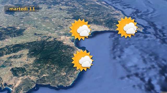 Torna il bel tempo su tutta la Sardegna, temperature in aumento 