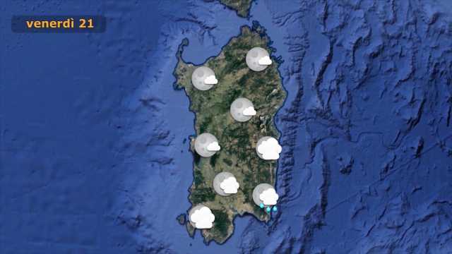 Sardegna divisa in due dal vortice ciclonico: nuovi rovesci e temporali
