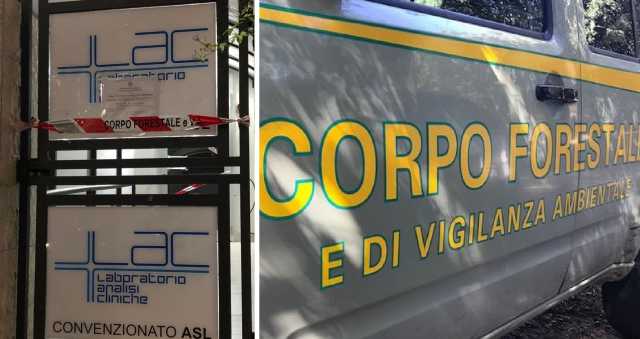 Corpo Forestale Laboratorio Analisi Sequestrato