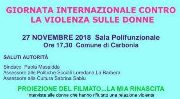 Giornata Contro Violenza Carbonia