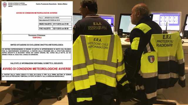 Protezione Civile Sardegna Nubifragio