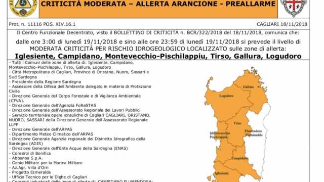 Allerta Arancione
