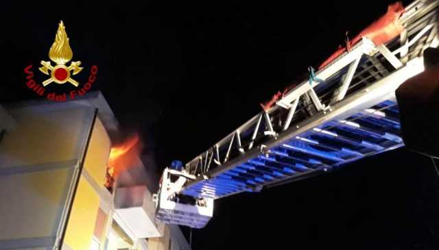 Incendio Fiamma Porto Torres
