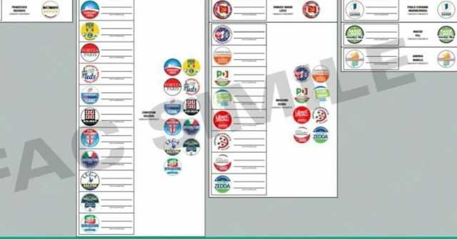 Eelzioni Scheda Sardegna