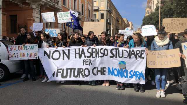 Manifestazione Studenti Clima Cagliari