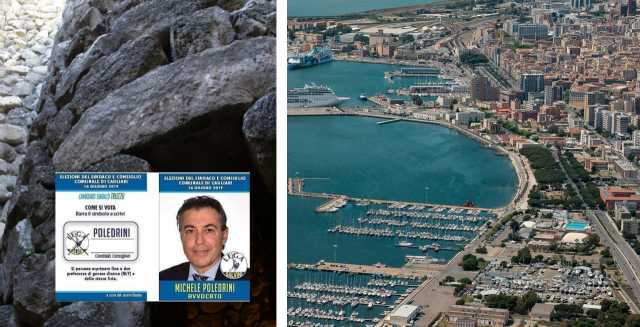 Porto Cagliari Con Nuraghe Poledrini