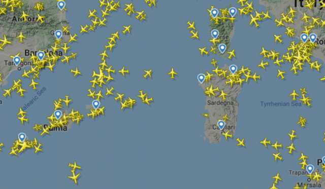 Flight Radar Cagliari