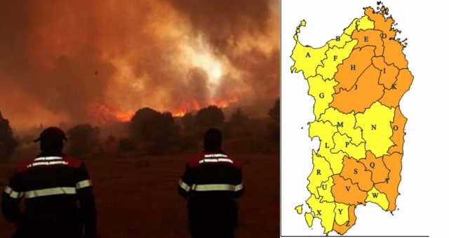 Incendi Allerta Arancione Sardegna