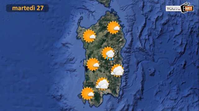 Previsioni Martedì 27 Agosto
