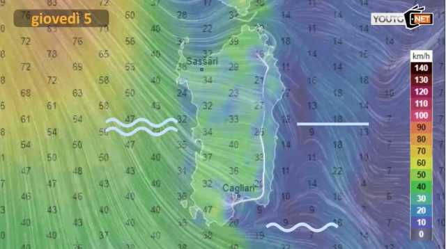 Previsioni Giovedì 5 Settembre