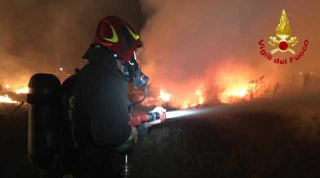 Incendio Canneto Settimo