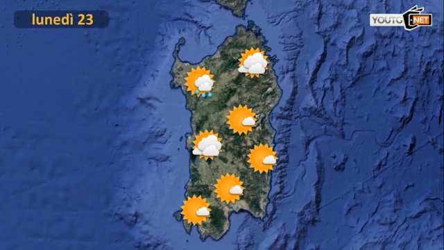 METEO LUNEDì 23