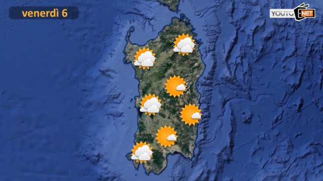 PREVISIONI VENERDì 6 SETTEMBRE