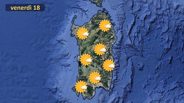 Previsioni Meteo Venerdì 18