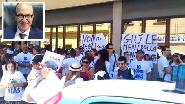 Protesta Aias Nieddu