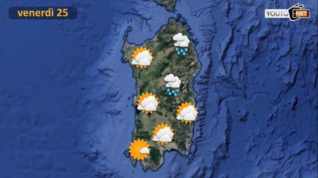 PREVISIONI VENERDì 25
