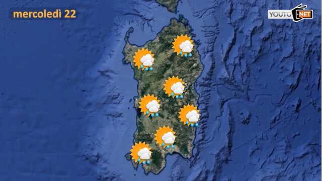 METEO MERCOLEDì 22