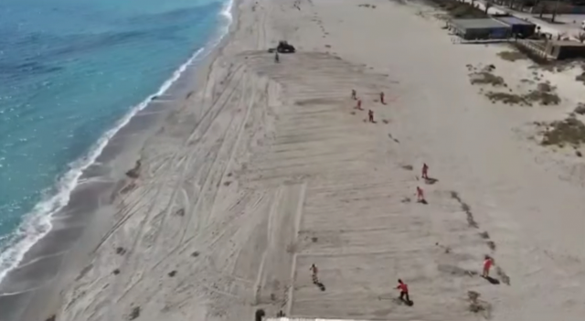 Spiaggia Poetto Rimozione Canne