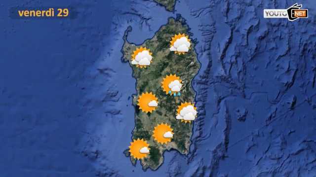 Meteo Venerdì 29