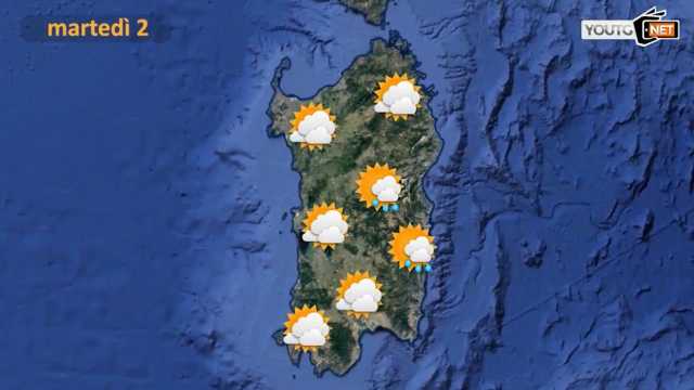 Meteo Martedì 2