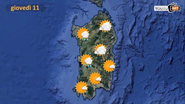 METEO GIOVEDì 11
