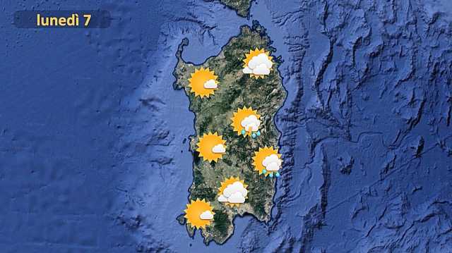 Meteo Lunedì 7